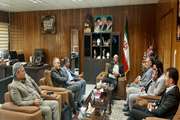 جلسه مشترک دکتر عباسی معاونت هماهنگی امور اقتصادی استانداری ایلام و دکتر احمدی مدیرکل دامپزشکی استان ایلام با جمعی از اعضای شورای شهر ایلام در راستای فعالیت کشتارگاه صنعتی دام ایلام