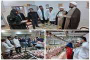 بازدیدحجت‌الاسلام پیمایی، مسئول حوزه نمایندگی ولی‌فقیه در سازمان جهاد کشاورزی استان ایلام از کشتارگاه صنعتی طیور ایوان