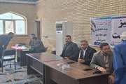 برپایی میز خدمت اداره دامپزشکی شهرستان چوار به مناسبت هفته دولت