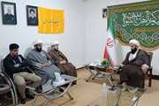 دیدار مسئول دفتر نمایندگی ولی فقیه در اداره کل دامپزشکی استان با امام جمعه شهرستان دهلران