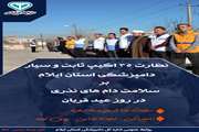 نظارت ۳۵ اکیپ ثابت و سیار دامپزشکی استان ایلام بر سلامت دام های نذری در روز عید قربان