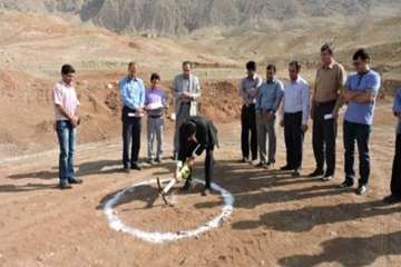 کلنگ زنی ساختمان دامپزشکی شهرستان سیروان