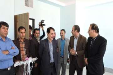 افتتاح آزمایشگاه و ساختمان فنی دامپزشکی شهرستان ایوان با حضور استاندار محترم ایلام