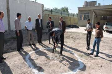کلنگ زنی ازمایشگاه دامپزشکی ایوان