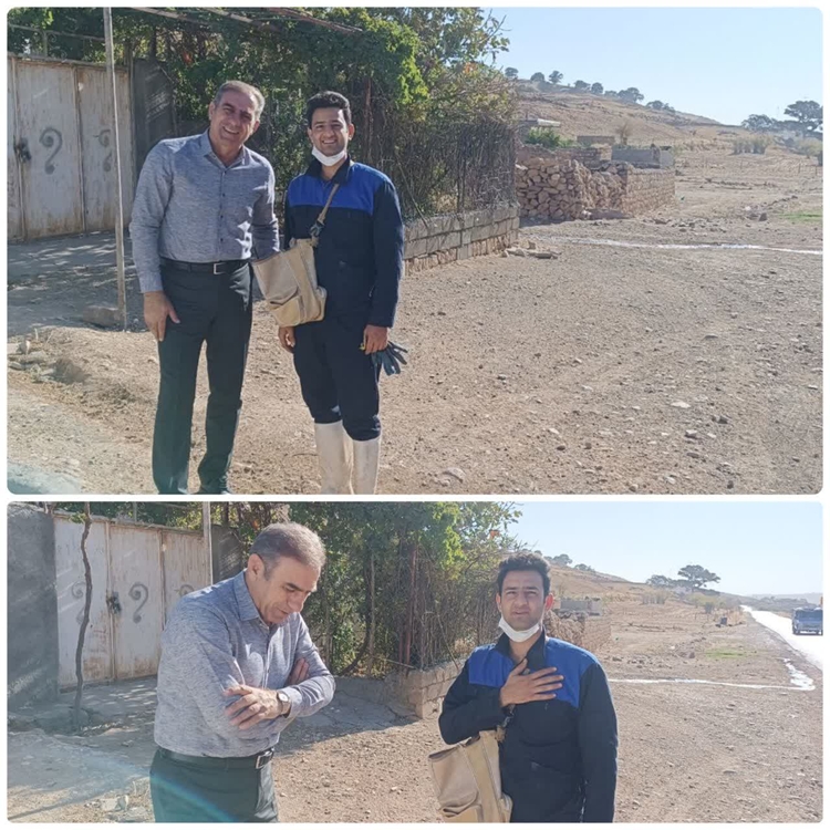 بازدید مدیرکل دامپزشکی استان ایلام از اکیپ واکسیناسیون دام در شهر لومار