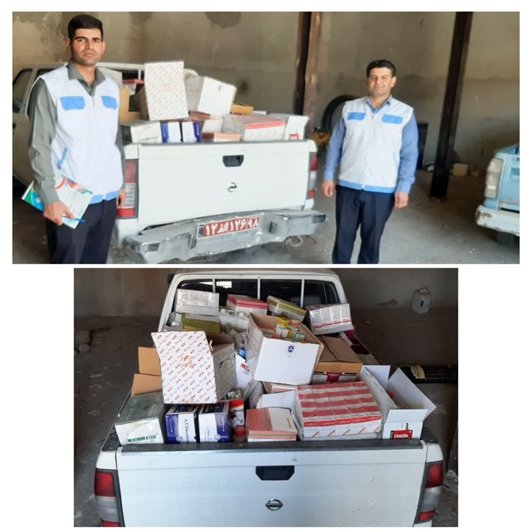 جمع‌آوری ۷۴ قلم داروی تاریخ‌منقضی از داروخانه‌های دامپزشکی  شهرستان دره‌شهر